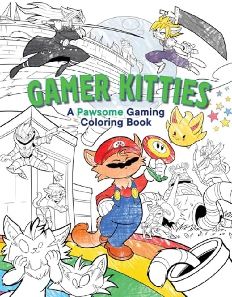 Gamer Kitties Coloring