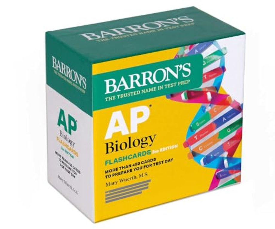 AP Biology Flashcards, Third Edition: Up-to-Date Review (Barron's AP Prep)