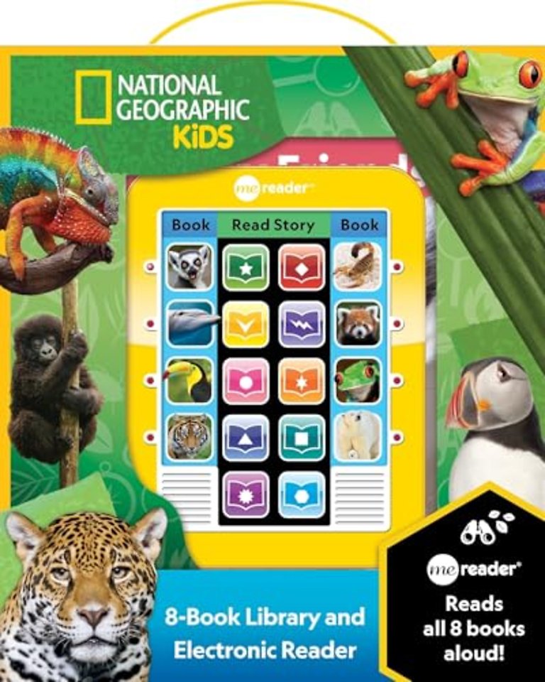 National Geographic Kids: Me Reader 8-Book Library and Electronic Reader Sound Book Set