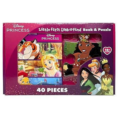 Disney Princess: Little First Look and Find Book & Puzzle