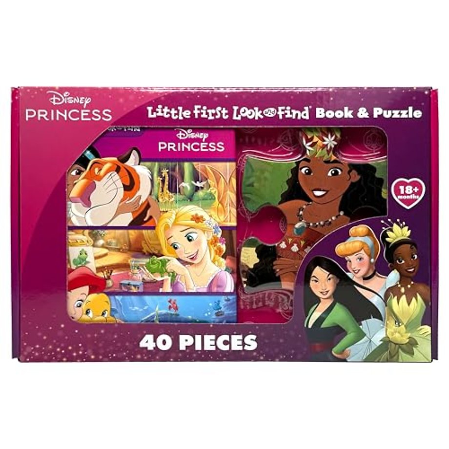 Disney Princess: Little First Look and Find Book & Puzzle