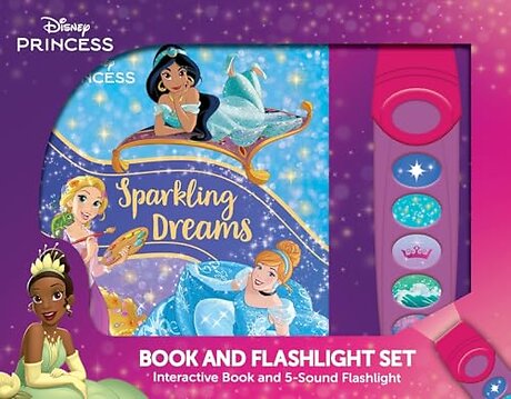 Disney Princess: Sparkling Dreams Book and 5-Sound Flashlight Set