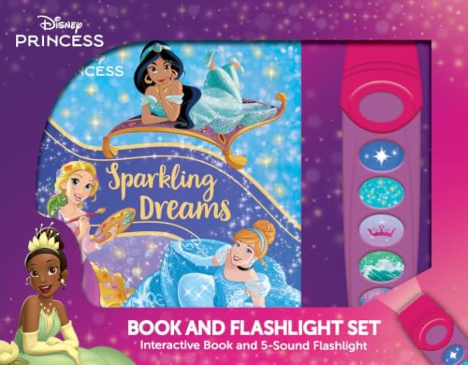 Disney Princess: Sparkling Dreams Book and 5-Sound Flashlight Set