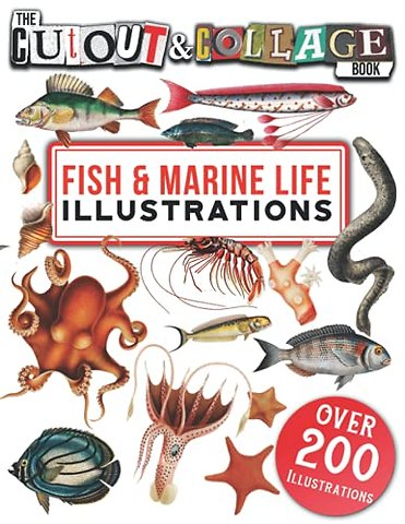 The Cut Out And Collage Book Fish & Marine Life Illustrations