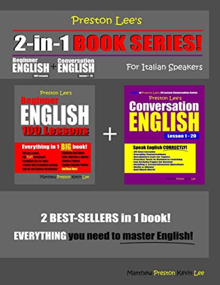 Preston Lee's 2-in-1 Book Series! Beginner English 100 Lessons & Conversation English Lesson 1 - 20
