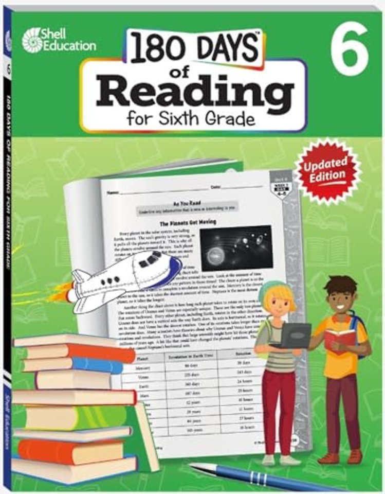 180 Days™: Reading for Sixth Grade, 2nd Edition