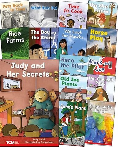 Decodable Books Grade 1 Set 2: 15-Book Set