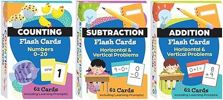Math Flash Cards 3-Deck Set