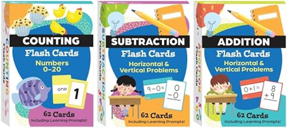 Math Flash Cards 3-Deck Set