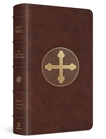 ESV Bible with Creeds and Confessions (TruTone, Brown, Cross Trefoil Design)