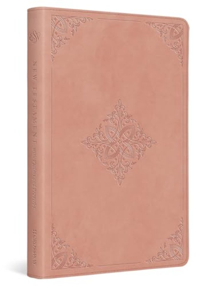 ESV New Testament with Psalms and Proverbs (TruTone, Blush Rose, Fleur–de–lis Design)