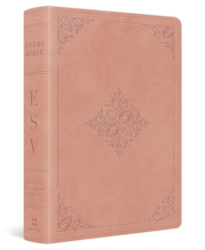 ESV Study Bible, Personal Size (TruTone, Blush Rose, Fleur–de–lis Design)