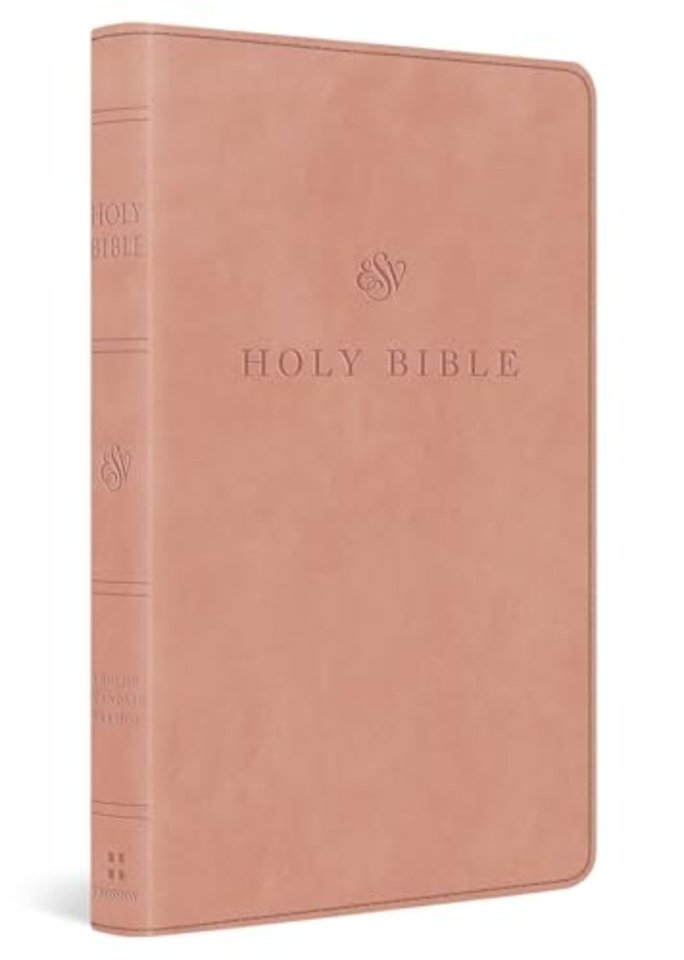 ESV Premium Church Bible, Large Print (TruTone, Blush Rose)