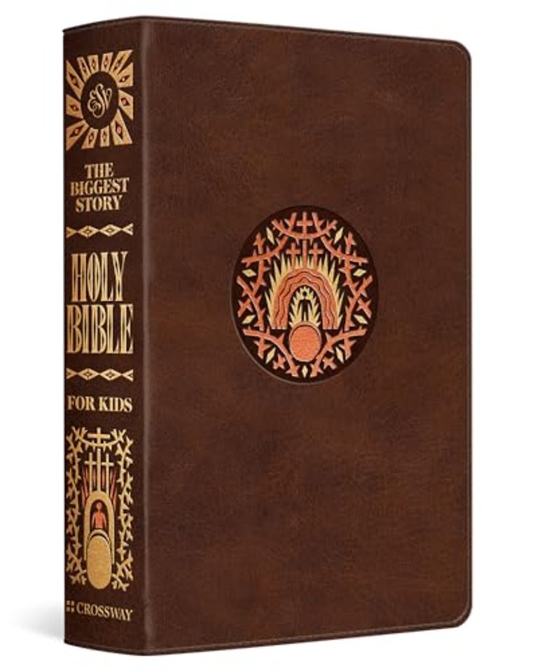 ESV The Biggest Story Holy Bible for Kids (TruTone, Brown, Living Hope Design, Thumb Indexed)