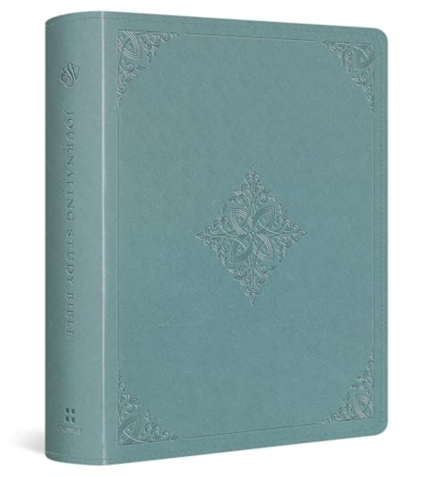 ESV Journaling Study Bible (TruTone over Board, Paris Sky, Fleur–de–lis Design)