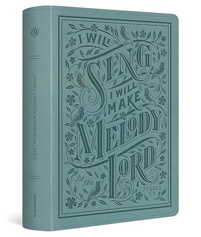 ESV Single Column Journaling Bible, Large Print (TruTone, Paris Sky, Judges 5:3 Design)