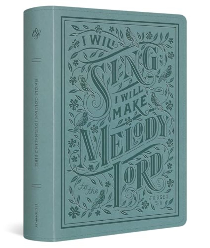 ESV Single Column Journaling Bible, Large Print (TruTone, Paris Sky, Judges 5:3 Design)
