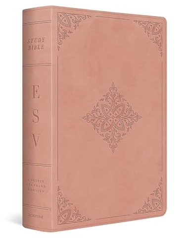 ESV Study Bible (TruTone, Blush Rose, Fleur–de–lis Design)