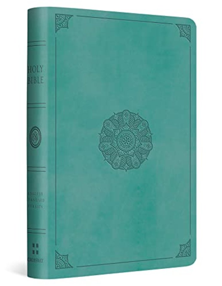 ESV Value Compact Bible, Red Letter (TruTone, Turquoise, Emblem Design)