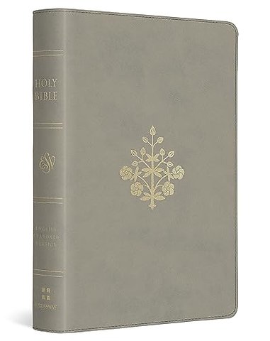 ESV Large Print Compact Bible, Red Letter (TruTone, Stone, Branch Design)