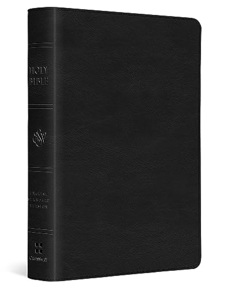 ESV Large Print Compact Bible, Red Letter (TruTone, Black)