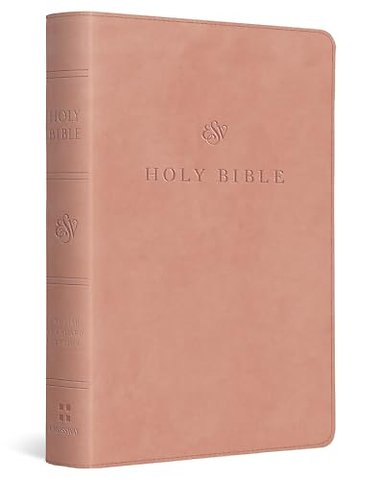 ESV Large Print Compact Bible, Red Letter (TruTone, Blush Rose)
