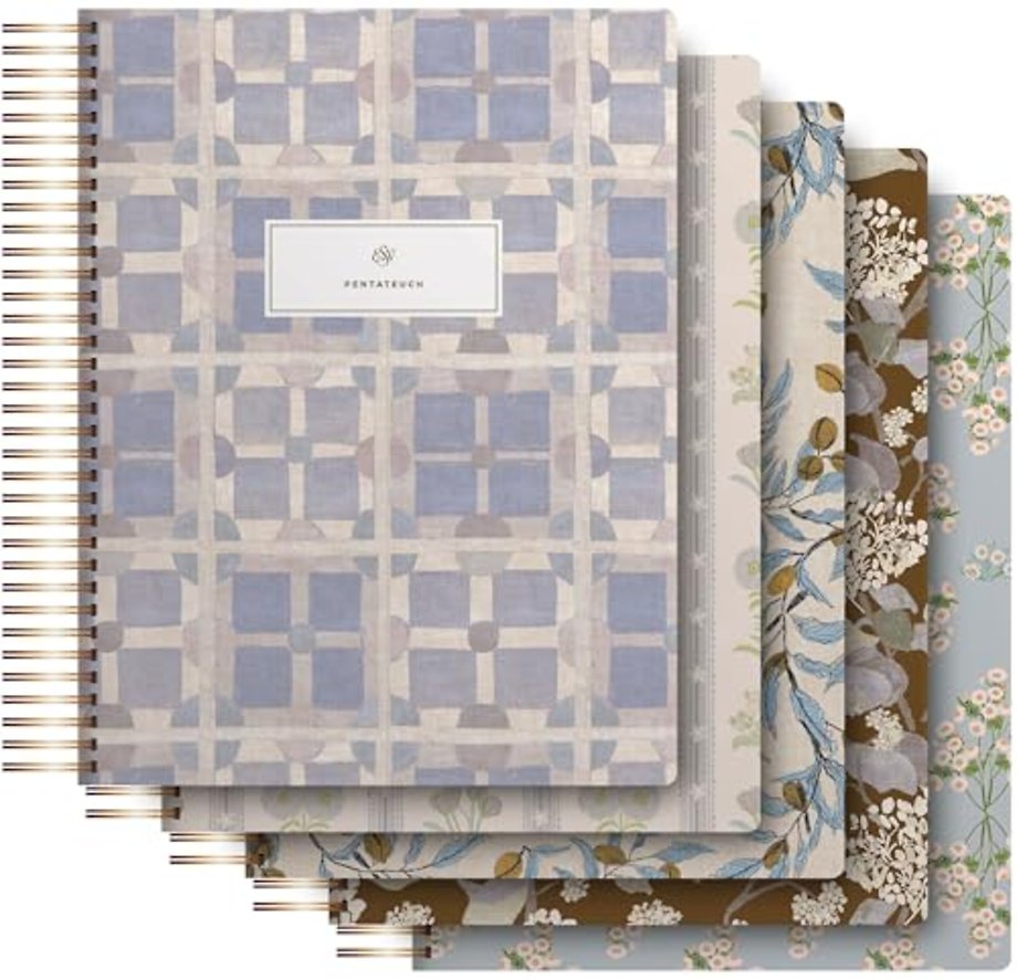 ESV Spiral–Bound Journaling Bible, Five–Volume Set (Hardcover, Cover Artwork by Lulie Wallace)