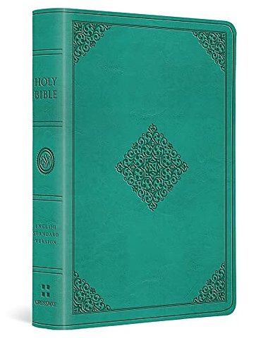 ESV Large Print Value Compact Bible (TruTone, Teal, Ornament Design)