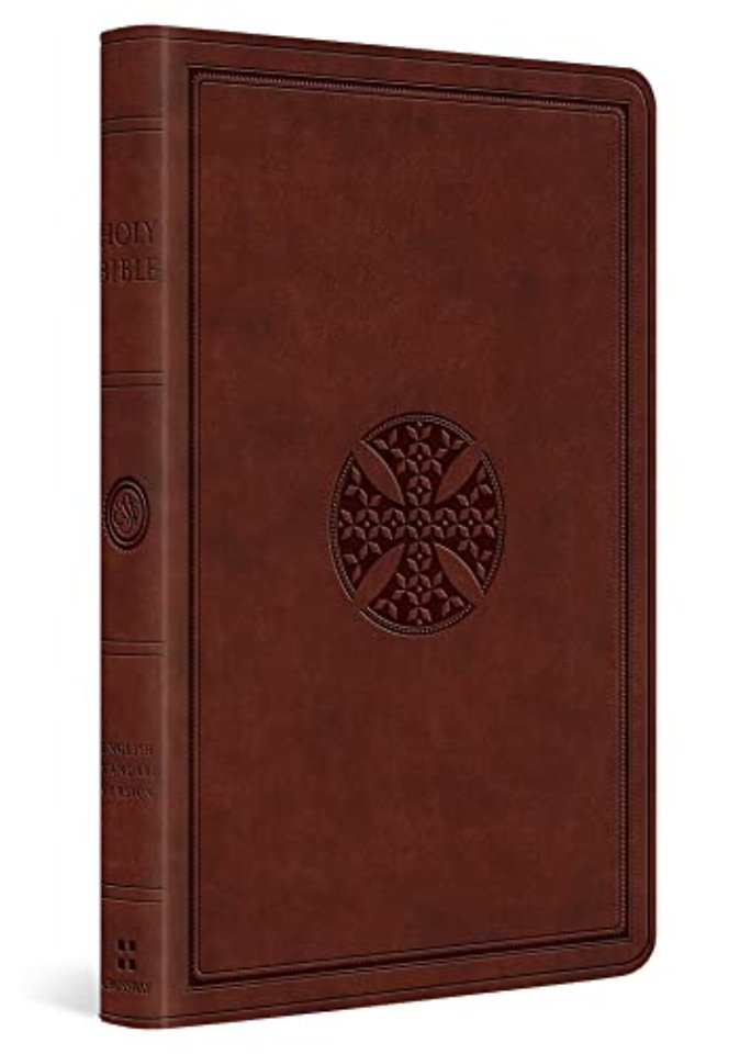 ESV Value Thinline Bible (TruTone, Brown, Mosaic Cross Design)