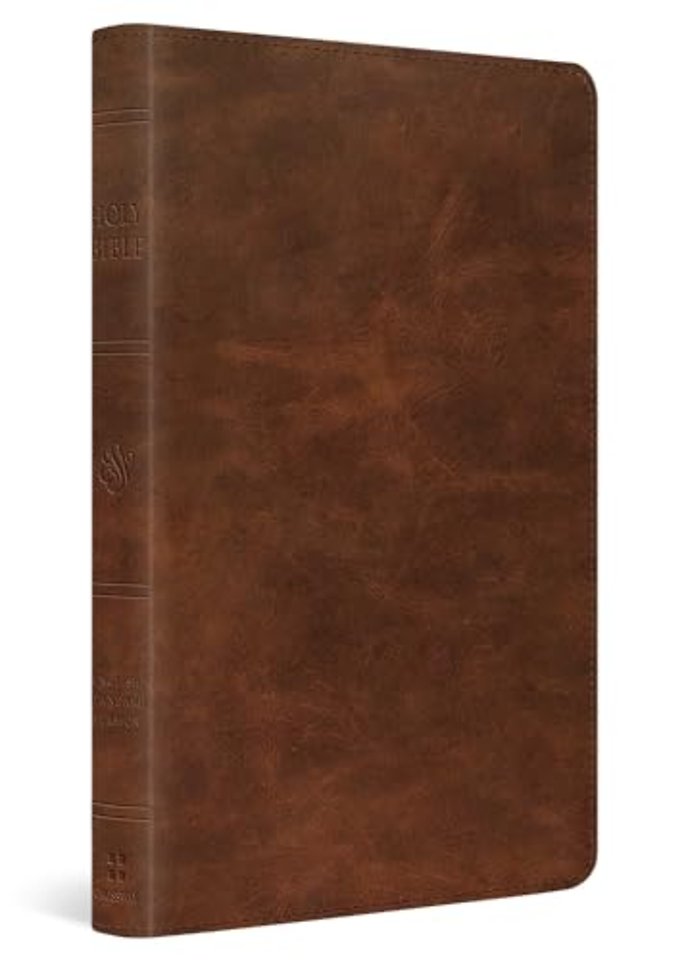 ESV Thinline Bible, Red Letter (Full Grain Leather, Saddle Brown)