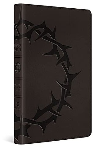 ESV Thinline Bible, Red Letter (TruTone, Charcoal, Crown Design)