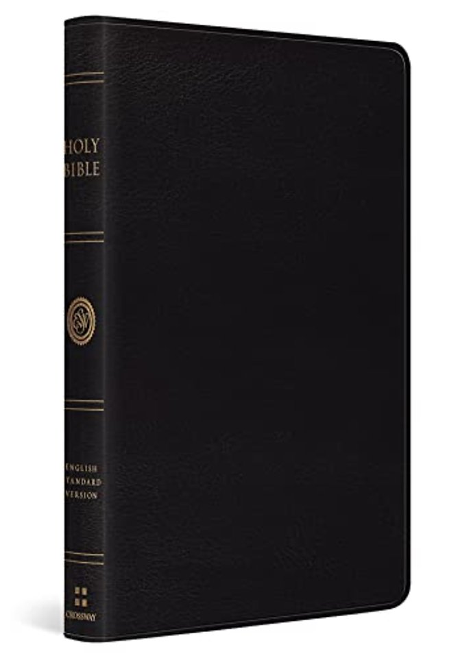 ESV Thinline Bible, Red Letter (Bonded Leather, Black)