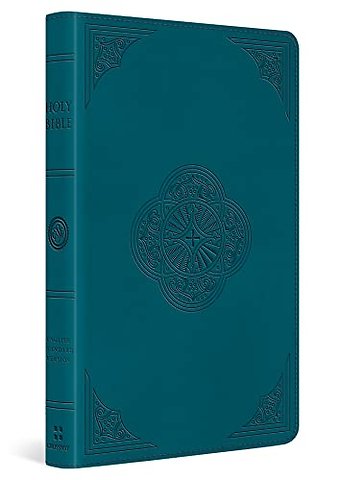 ESV Thinline Bible, Red Letter (TruTone, Deep Teal, Rotunda Design)