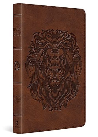 ESV Thinline Bible, Red Letter (TruTone, Brown, Royal Lion Design)