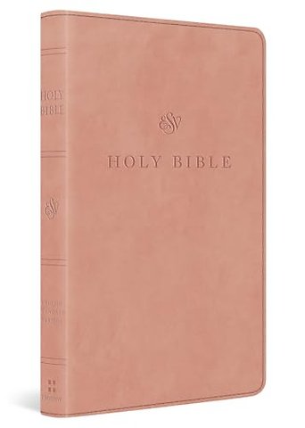ESV Premium Church Bible, Large Print, Red Letter (TruTone, Blush Rose)