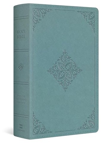 ESV Single Column Heritage Bible (TruTone, Paris Sky, Fleur–de–lis Design)