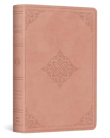 ESV Vest Pocket New Testament with Psalms and Proverbs, Red Letter (TruTone, Blush Rose, Fleur–de–lis Design)