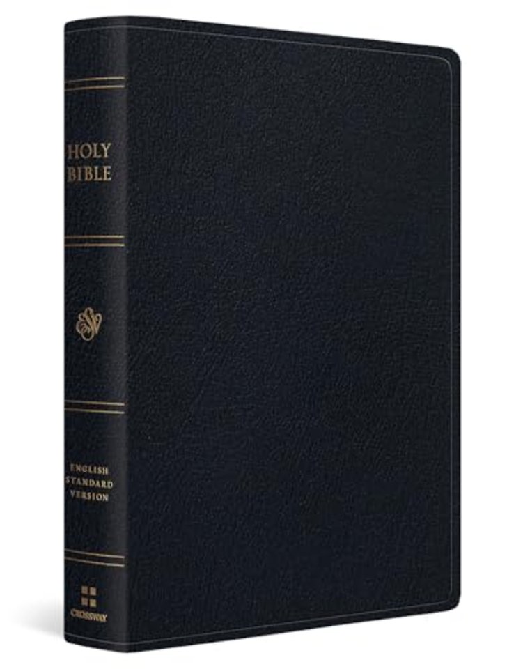 ESV Giant Print Personal Size Bible, Red Letter (Genuine Leather, Black)