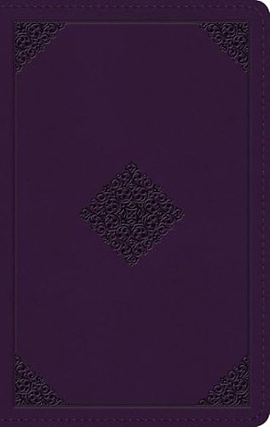 ESV Giant Print Personal Size Bible, Red Letter (TruTone, Lavender, Ornament Design)