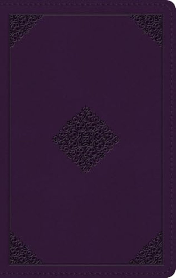 ESV Giant Print Personal Size Bible, Red Letter (TruTone, Lavender, Ornament Design)