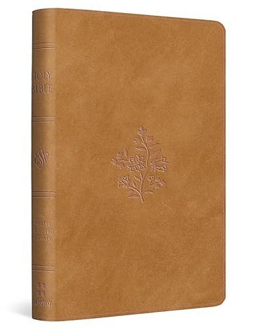 ESV Compact Bible (TruTone, Nubuck Caramel, Wildflower Design)