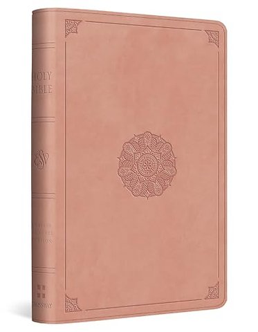 ESV Compact Bible (TruTone, Blush Rose, Emblem Design)