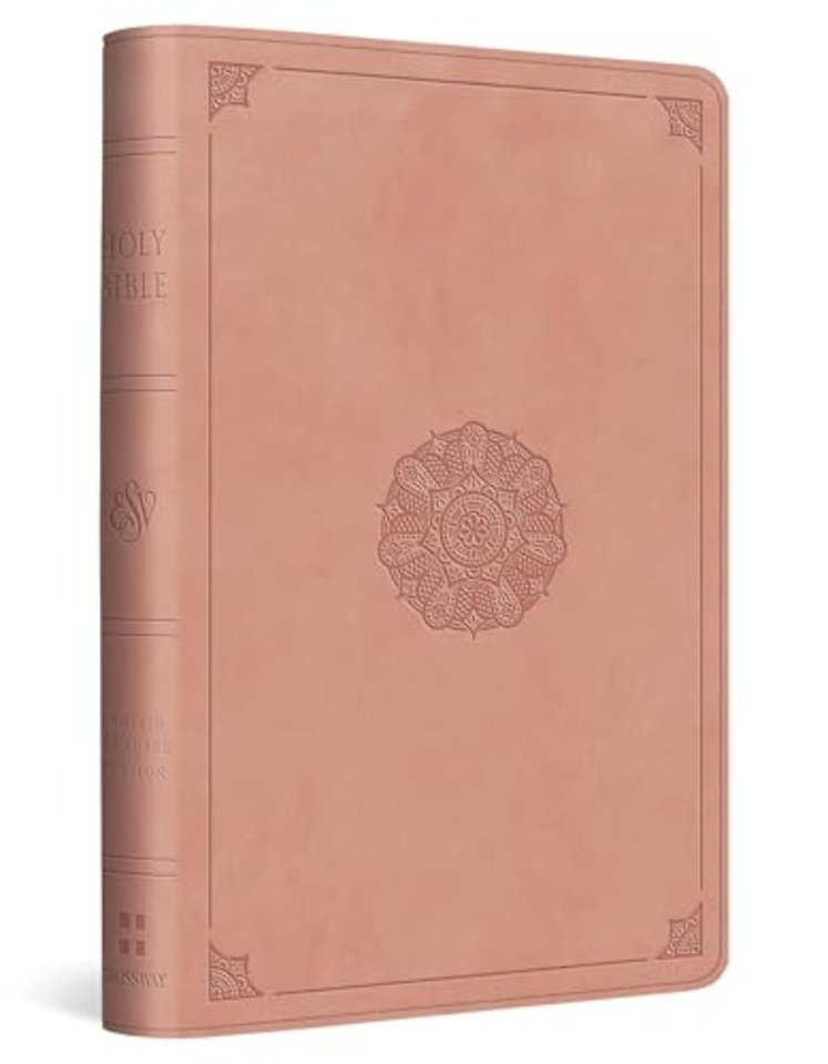 ESV Compact Bible (TruTone, Blush Rose, Emblem Design)