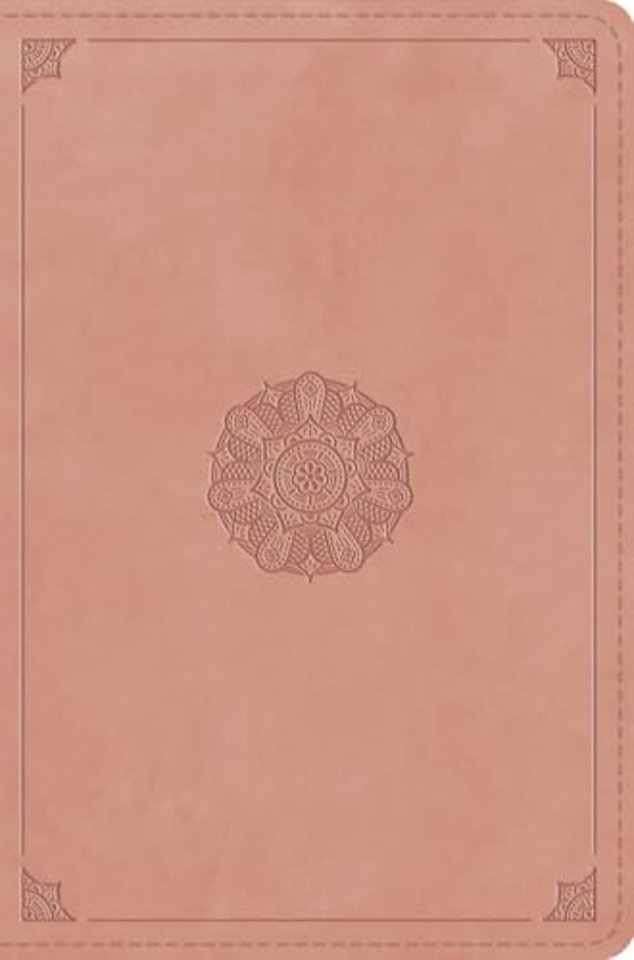ESV Compact Bible, Red Letter (TruTone, Blush Rose, Emblem Design)