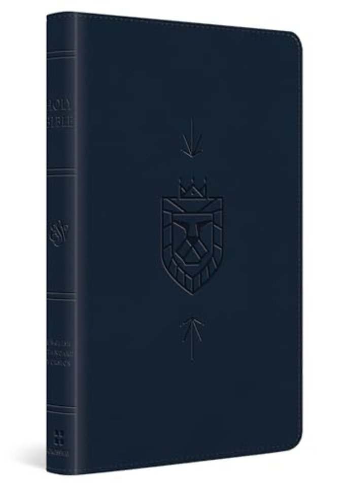 ESV Kid`s Bible, Thinline, Red Letter (TruTone, Dark Blue, Lion of Judah Design)