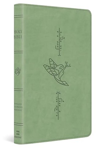ESV Kid`s Bible, Thinline, Red Letter (TruTone, Light Green, Bird of the Air Design)