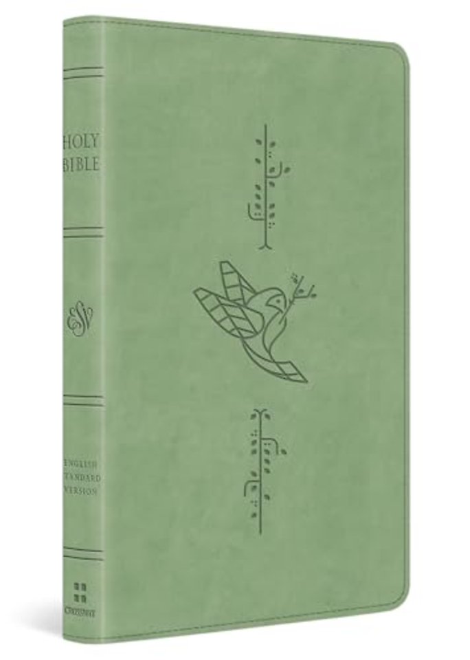 ESV Kid`s Bible, Thinline, Red Letter (TruTone, Light Green, Bird of the Air Design)