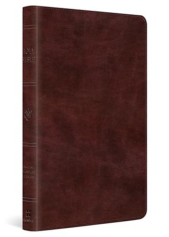 ESV Large Print Thinline Bible, Red Letter (TruTone, Mahogany)