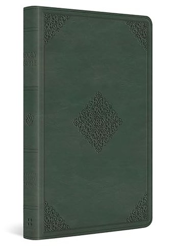 ESV Large Print Value Thinline Bible (TruTone, Quiet Forest, Ornament Design)