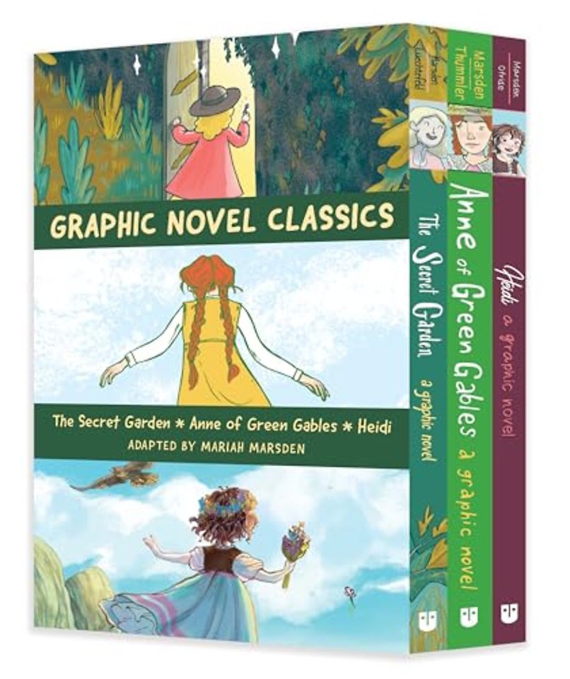 Graphic Novel Classics: The Secret Garden, Anne of Green Gables, and Heidi